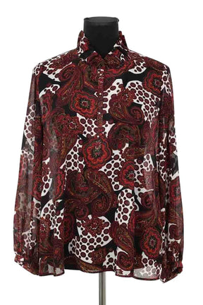 Blouse Claudie Pierlot Bordeaux en Polyester, taille M - Seconde Main
