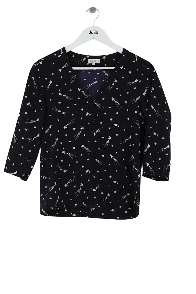 Blouse Claudie Pierlot Marine en Polyester, taille S - Seconde Main