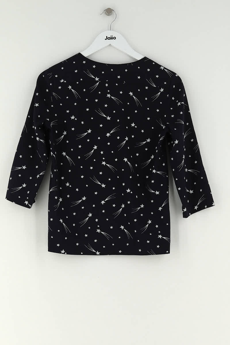 Blouse Claudie Pierlot Marine en Polyester