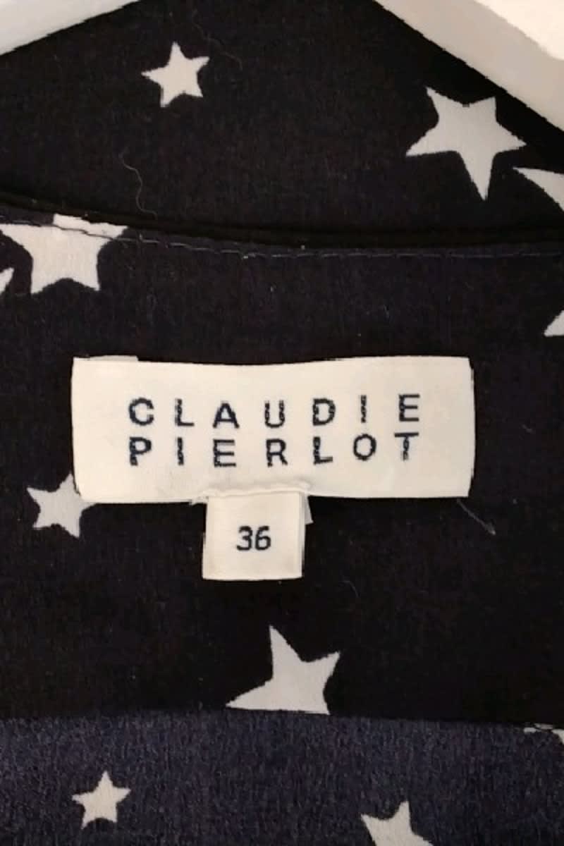 Blouse Claudie Pierlot Marine en Polyester