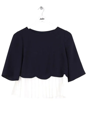 Blouse Claudie Pierlot Marine en Synthétique, taille S - Seconde Main