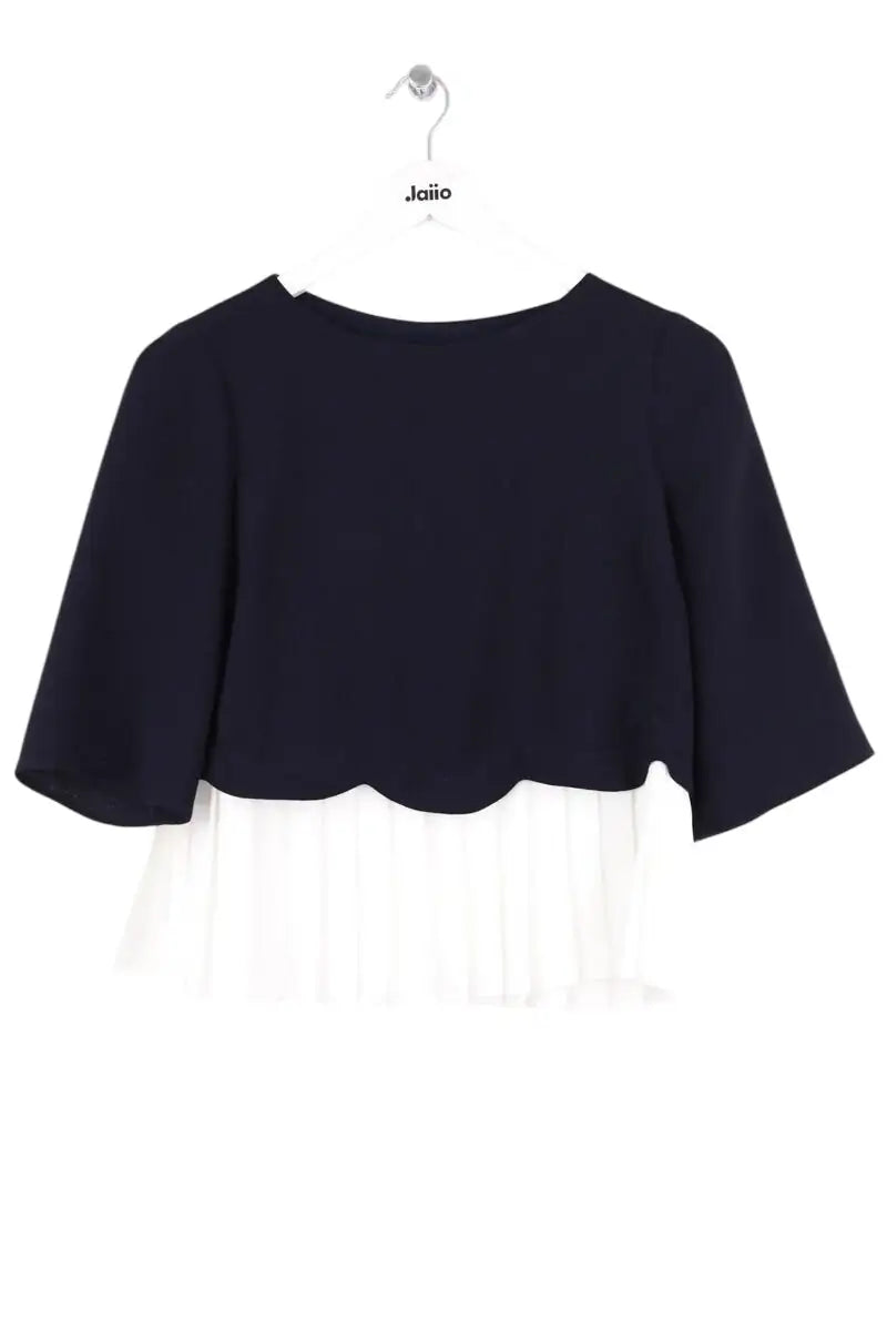 Blouse Claudie Pierlot Marine en Synthétique, taille S - Seconde Main