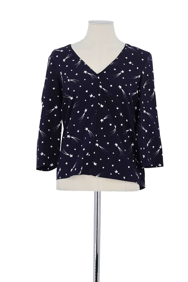 Blouse Claudie Pierlot Marine en Viscose, taille S - Seconde Main