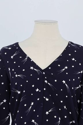 Blouse Claudie Pierlot Marine en Viscose