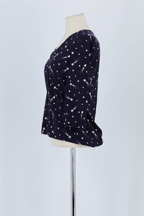 Blouse Claudie Pierlot Marine en Viscose