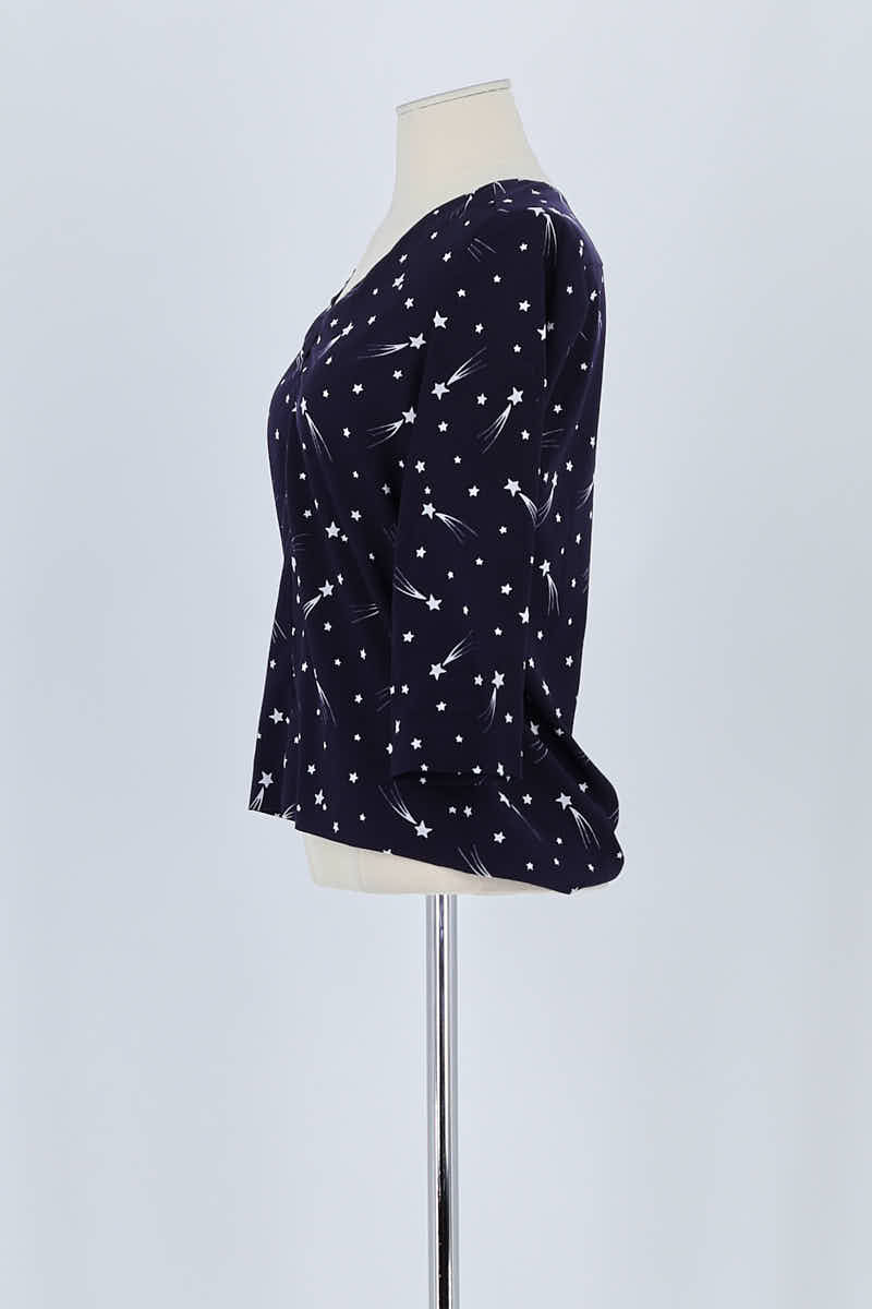 Blouse Claudie Pierlot Marine en Viscose