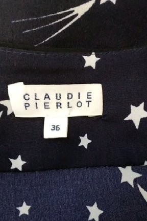 Blouse Claudie Pierlot Marine en Viscose