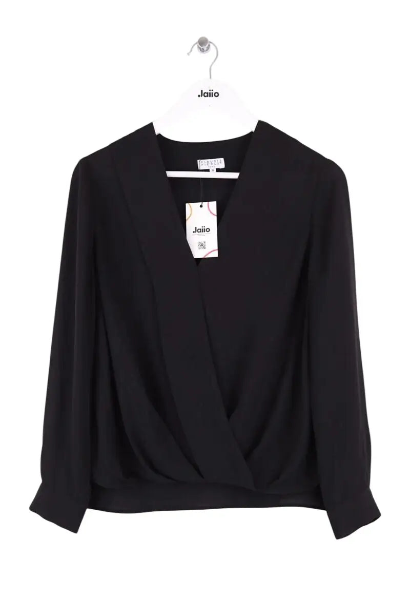Blouse Claudie Pierlot Noir en Synthétique, taille S - Seconde Main
