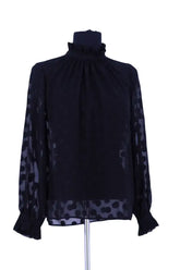 Blouse Claudie Pierlot Noir en Synthétique, taille S - Seconde Main