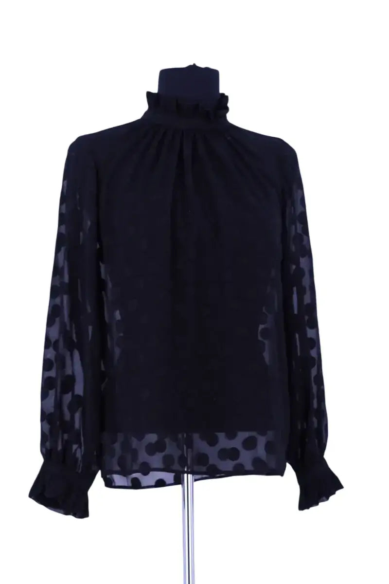 Blouse Claudie Pierlot Noir en Synthétique, taille S - Seconde Main