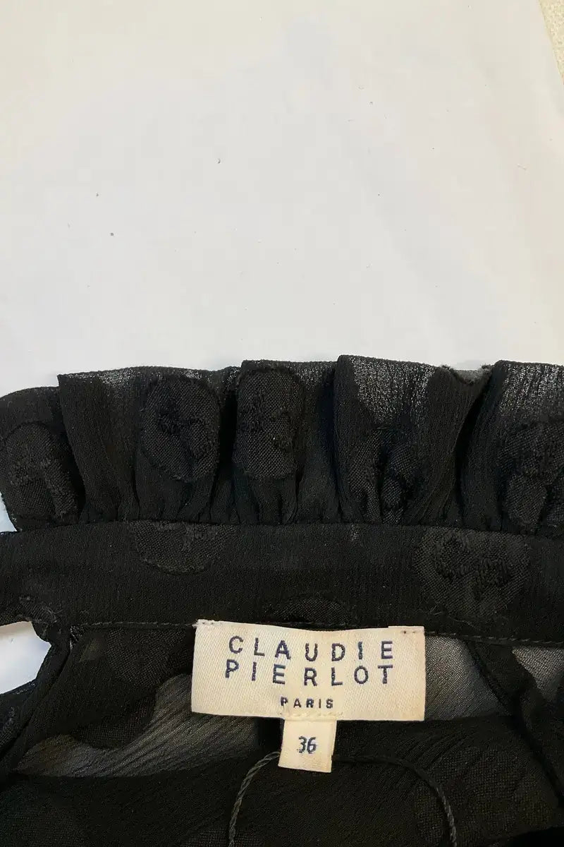 Blouse Claudie Pierlot Noir en Synthétique