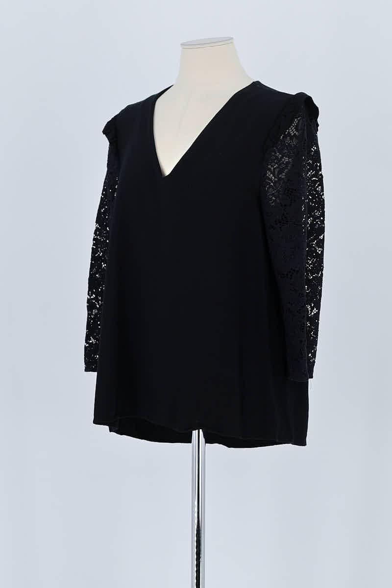 Blouse Claudie Pierlot Noir en Viscose