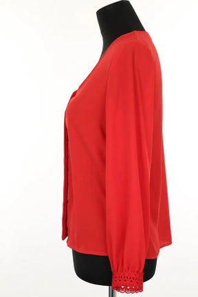 Blouse Claudie Pierlot Rouge en Polyester