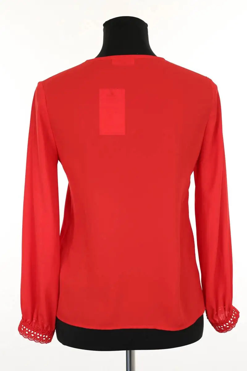 Blouse Claudie Pierlot Rouge en Polyester