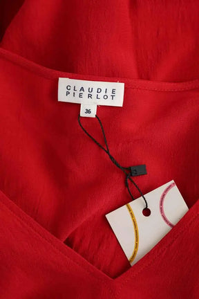 Blouse Claudie Pierlot Rouge en Viscose