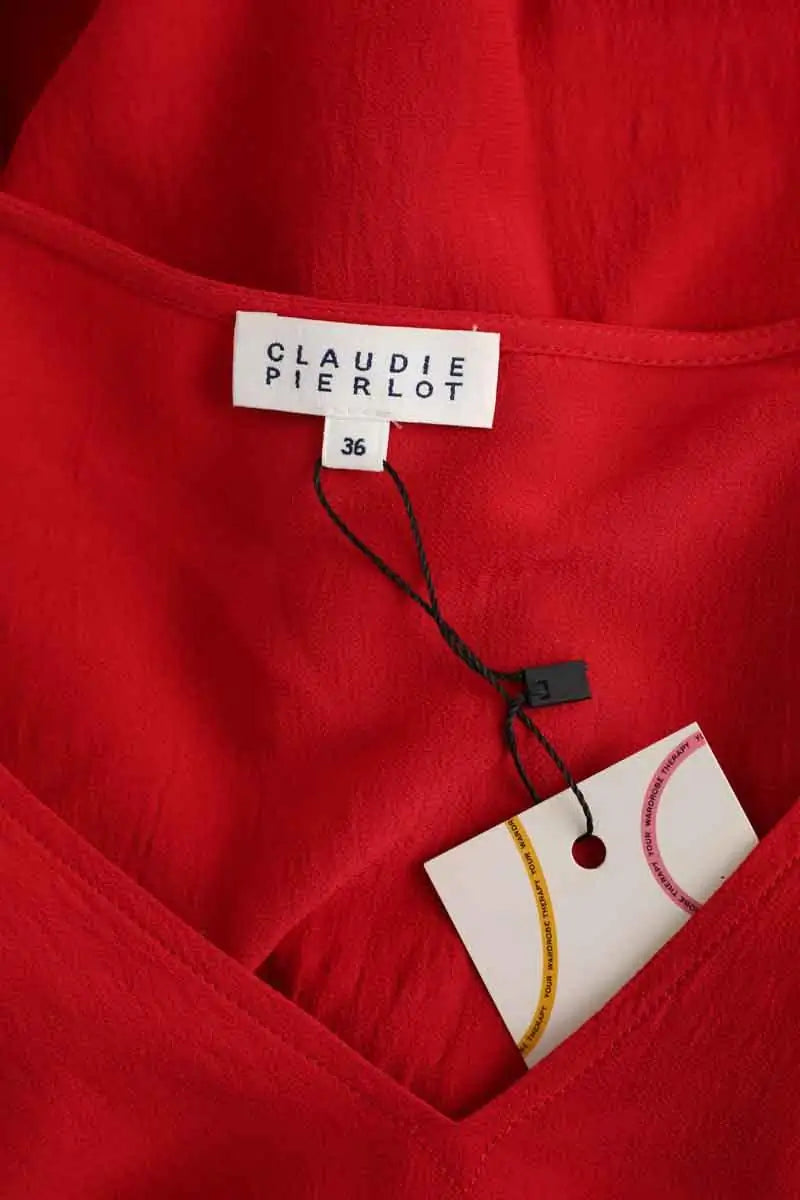 Blouse Claudie Pierlot Rouge en Viscose