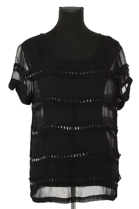 Blouse DAY Birger et Mikkelsen Noir en Viscose, taille S - Seconde Main
