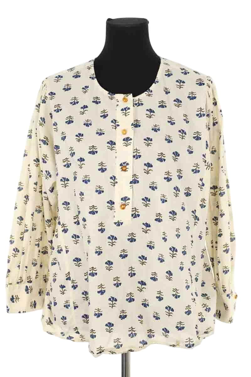 Blouse Des Petits Hauts Beige en Coton, taille L - Seconde Main