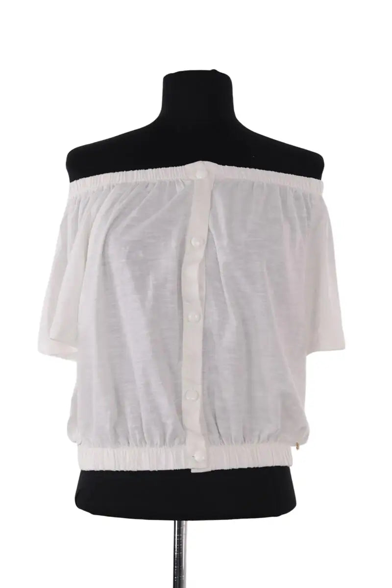 Blouse Des Petits Hauts Blanc en Coton, taille S - Seconde Main