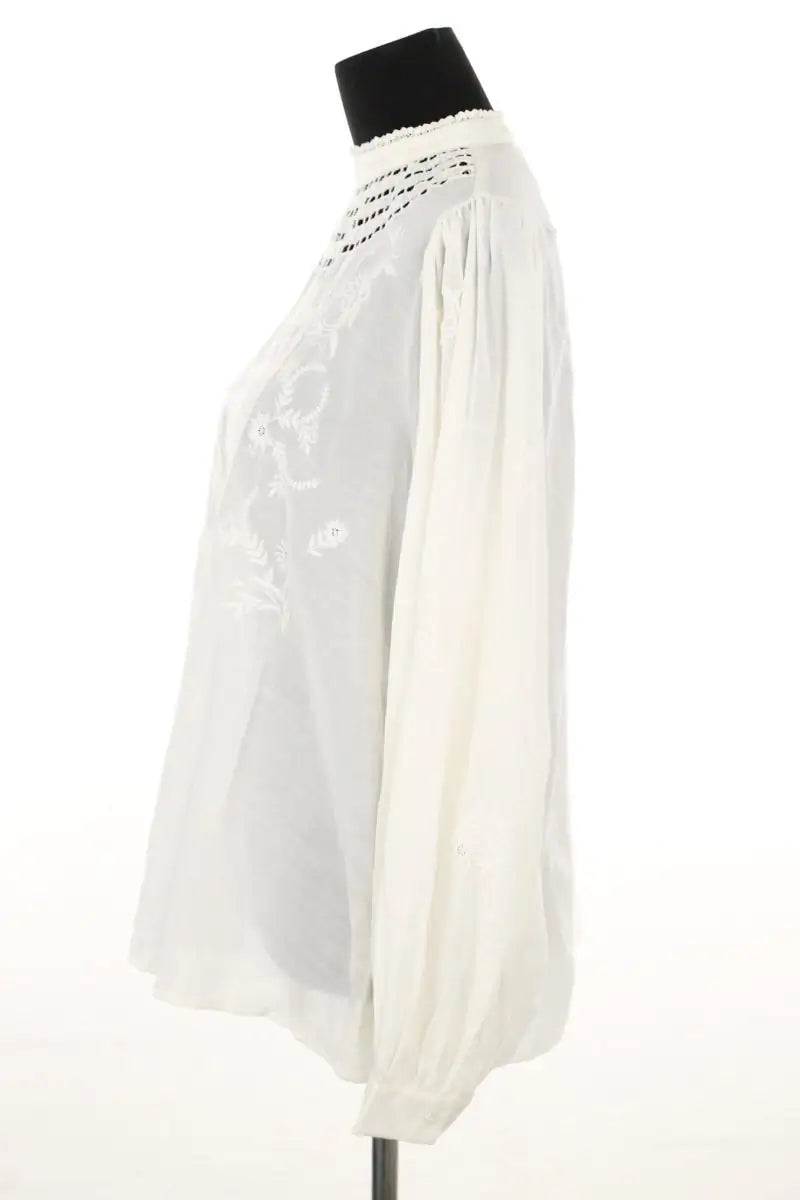 Blouse Des Petits Hauts Blanc en Coton