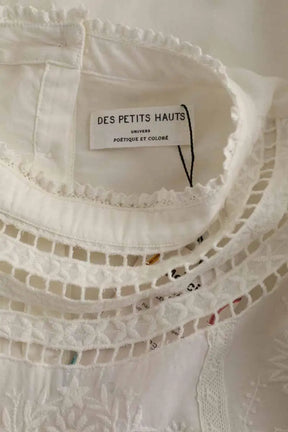 Blouse Des Petits Hauts Blanc en Coton