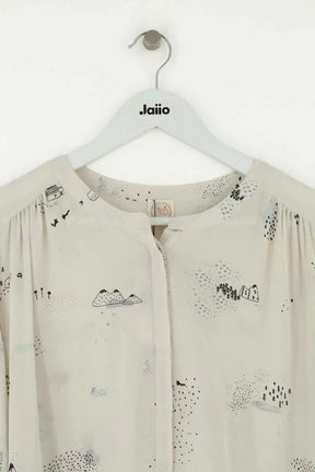 Blouse Des Petits Hauts Blanc en Soie