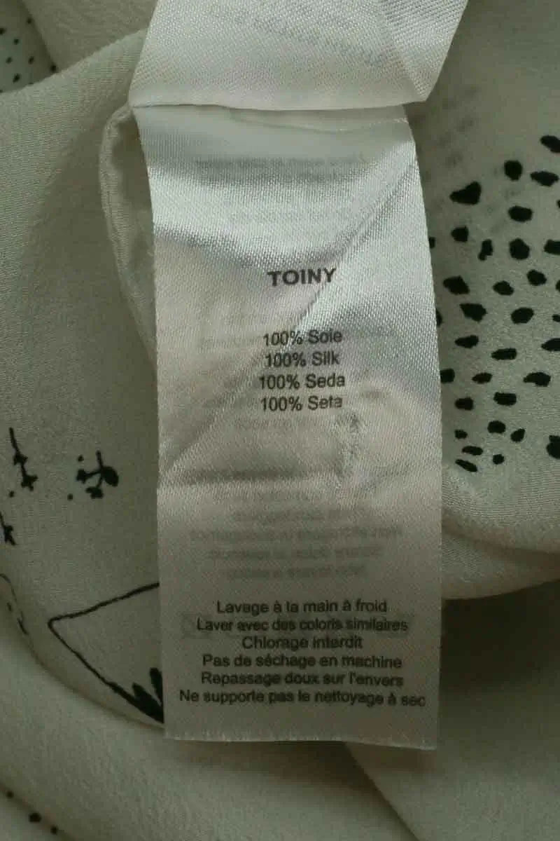 Blouse Des Petits Hauts Blanc en Soie