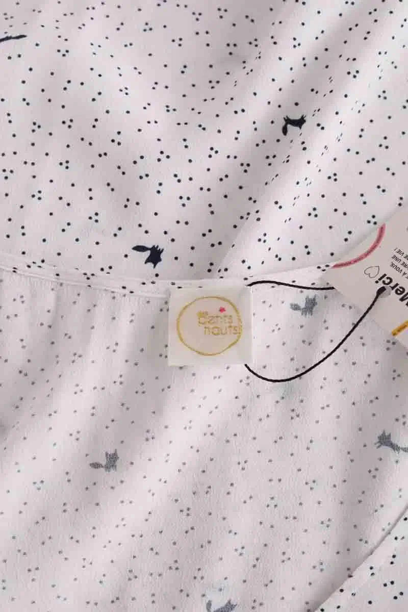 Blouse Des Petits Hauts Blanc en Synthétique