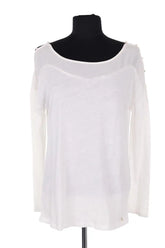 Blouse Des Petits Hauts Blanc en Synthétique, taille S - Seconde Main