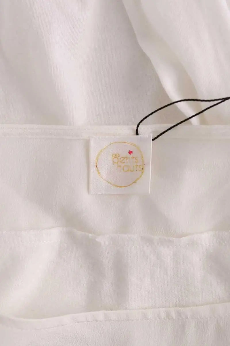 Blouse Des Petits Hauts Blanc en Synthétique