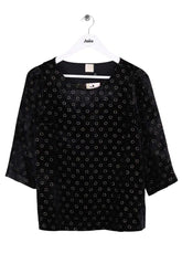 Blouse Des Petits Hauts Doré en Synthétique, taille L - Seconde Main