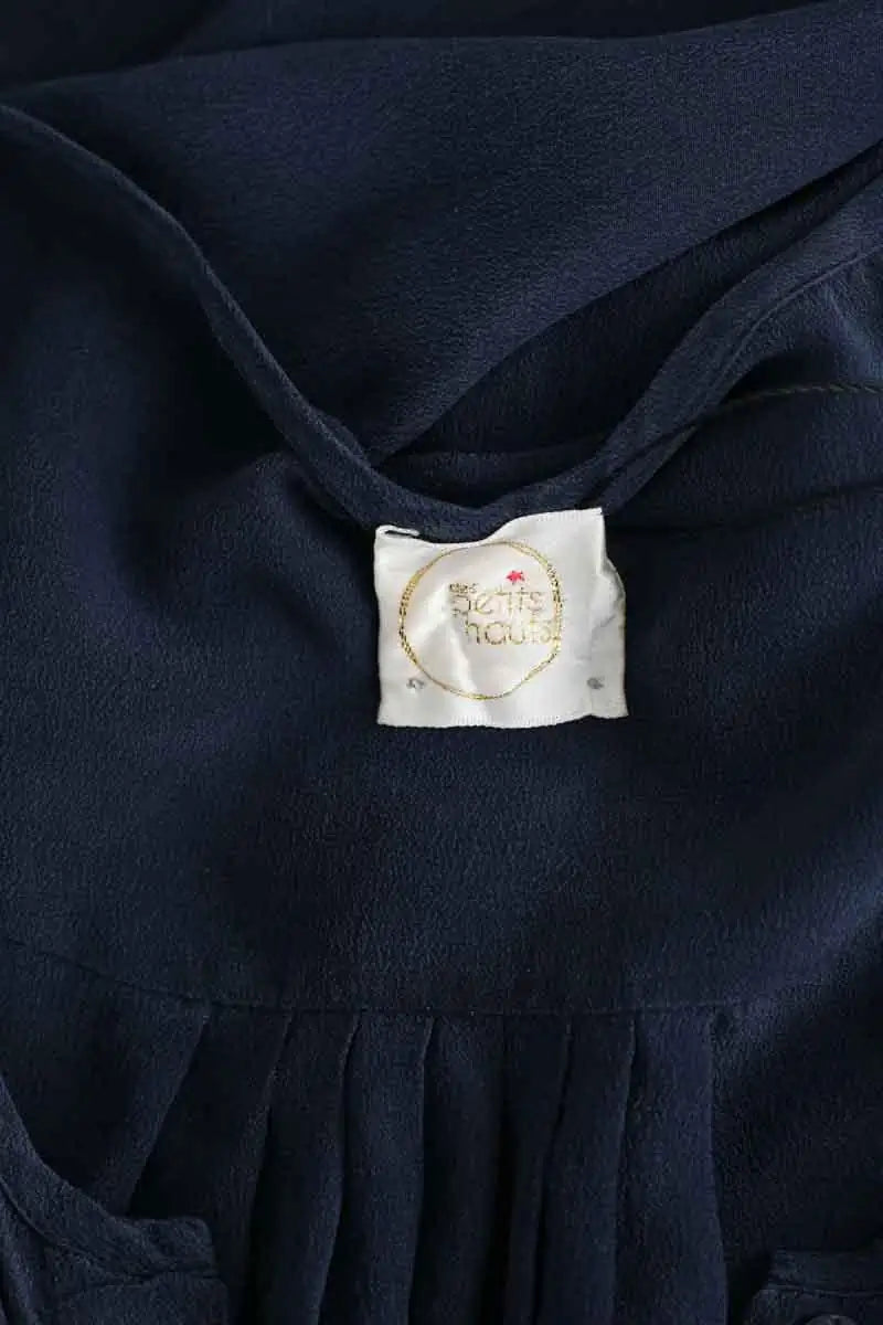 Blouse Des Petits Hauts Gupinette Bleu en Soie