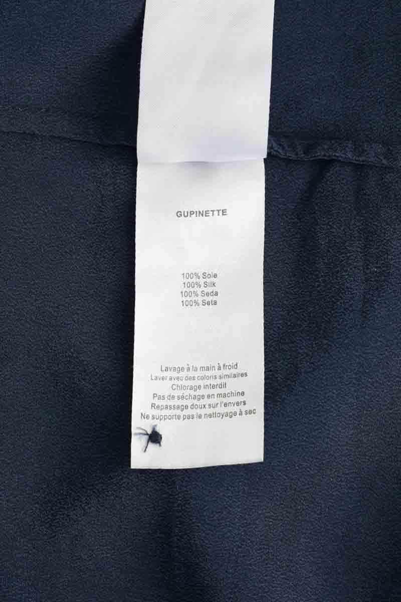 Blouse Des Petits Hauts Gupinette Bleu en Soie