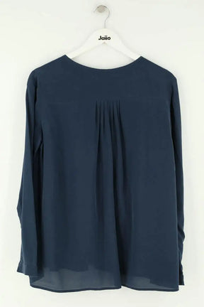 Blouse Des Petits Hauts Marine en Soie