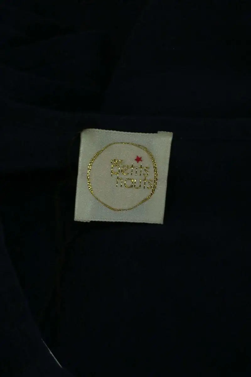 Blouse Des Petits Hauts Marine en Soie