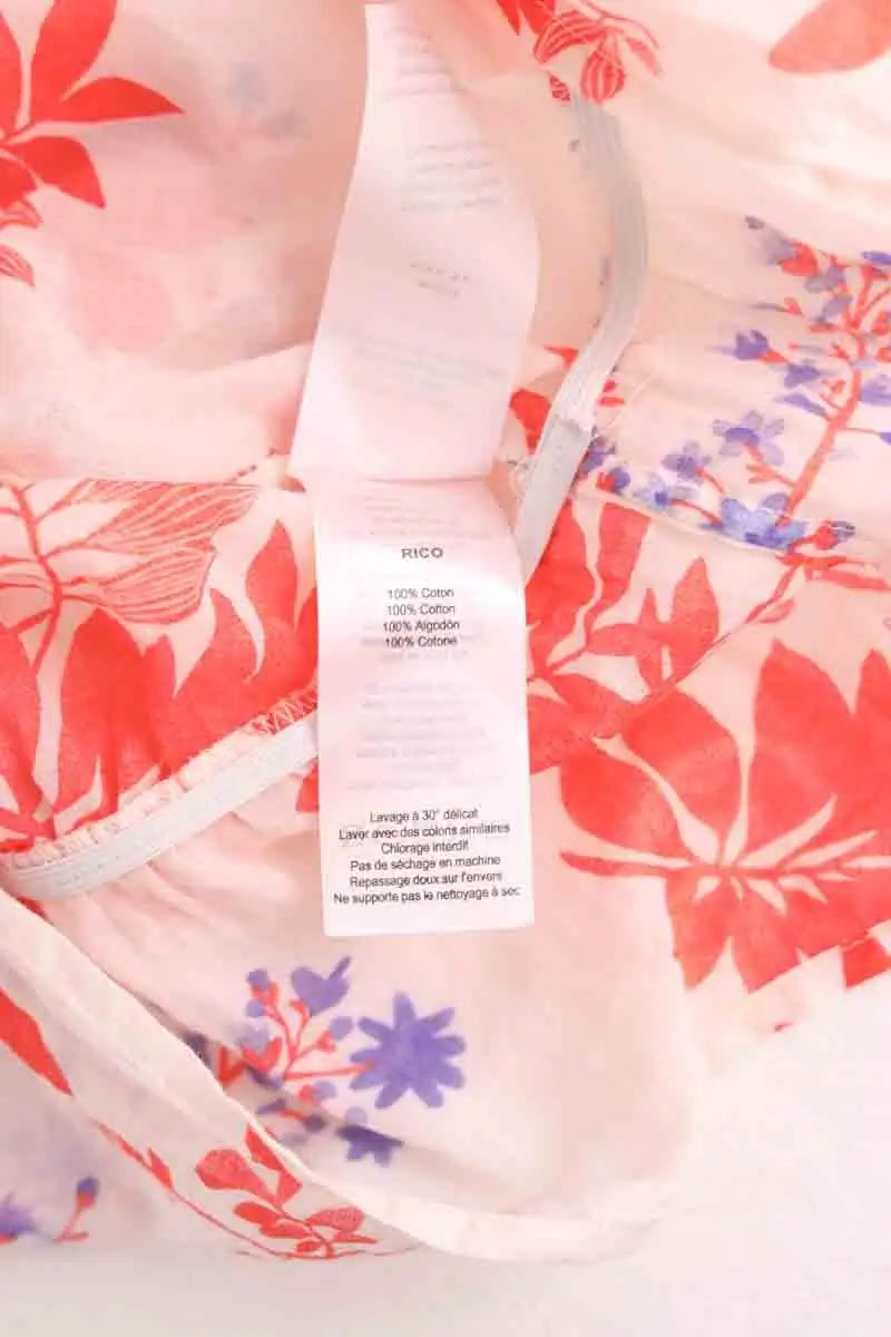 Blouse Des Petits Hauts Rico Orange en Coton