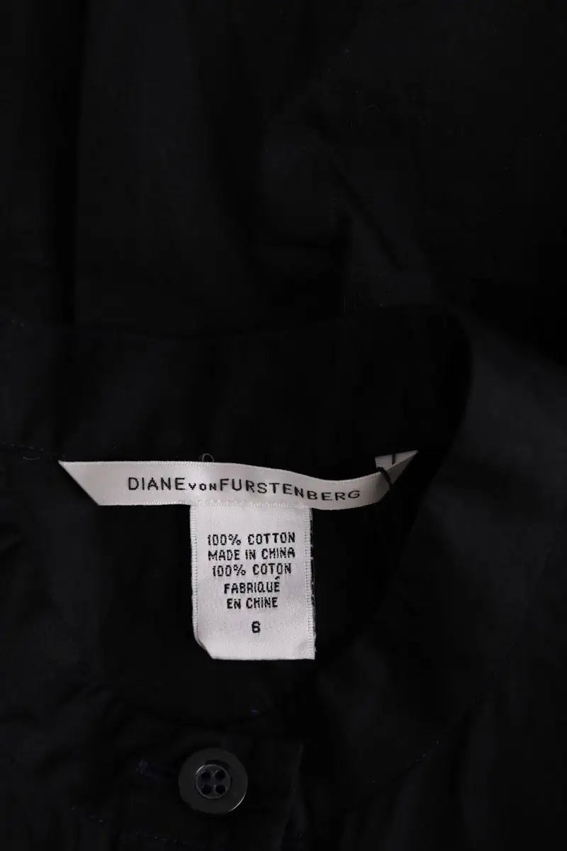 Blouse Diane Von Furstenberg Noir en Coton
