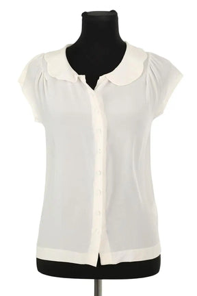 Blouse Dolce & Gabbana Blanc en Soie, taille S - Seconde Main