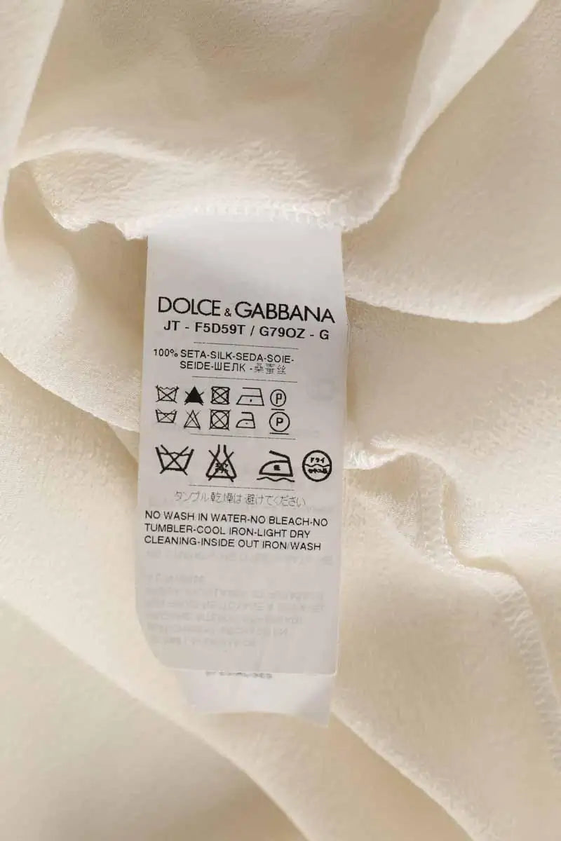 Blouse Dolce & Gabbana Blanc en Soie