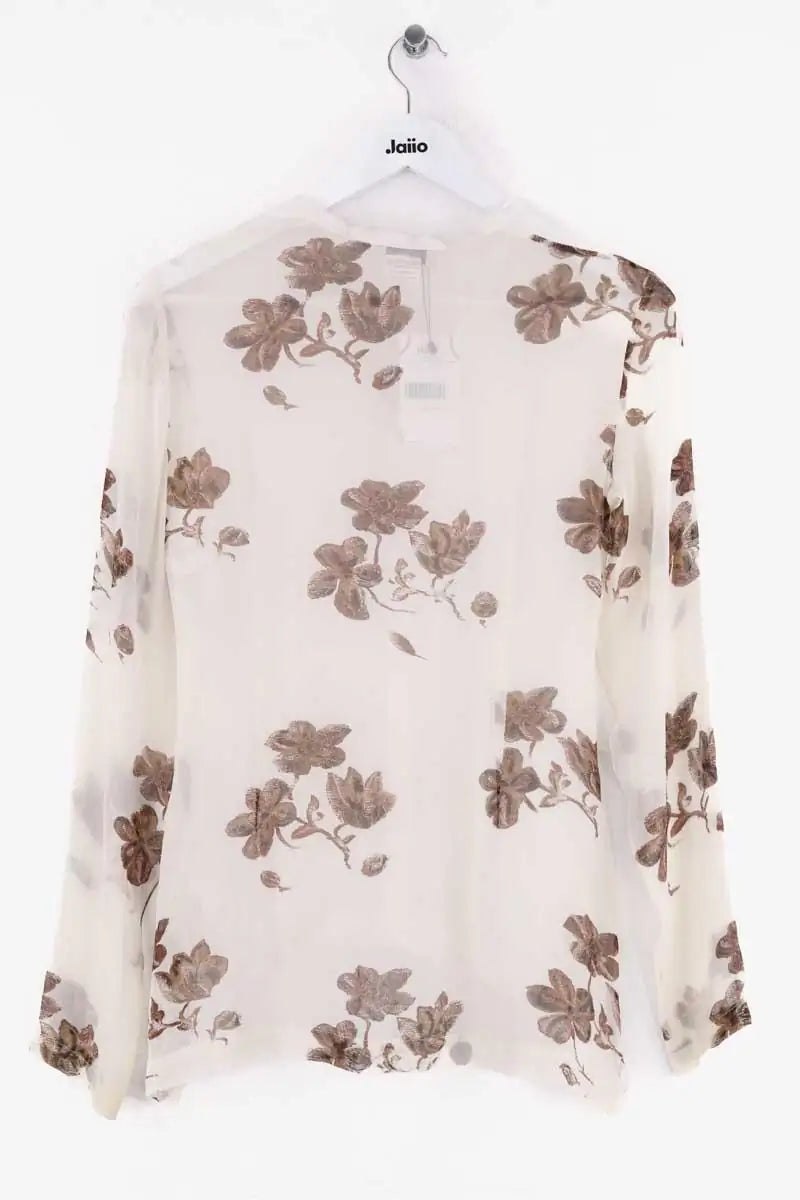 Blouse Dries Van Noten Ecru en Soie
