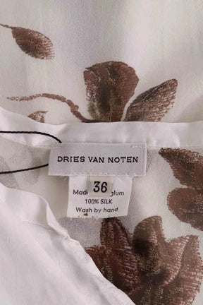 Blouse Dries Van Noten Ecru en Soie