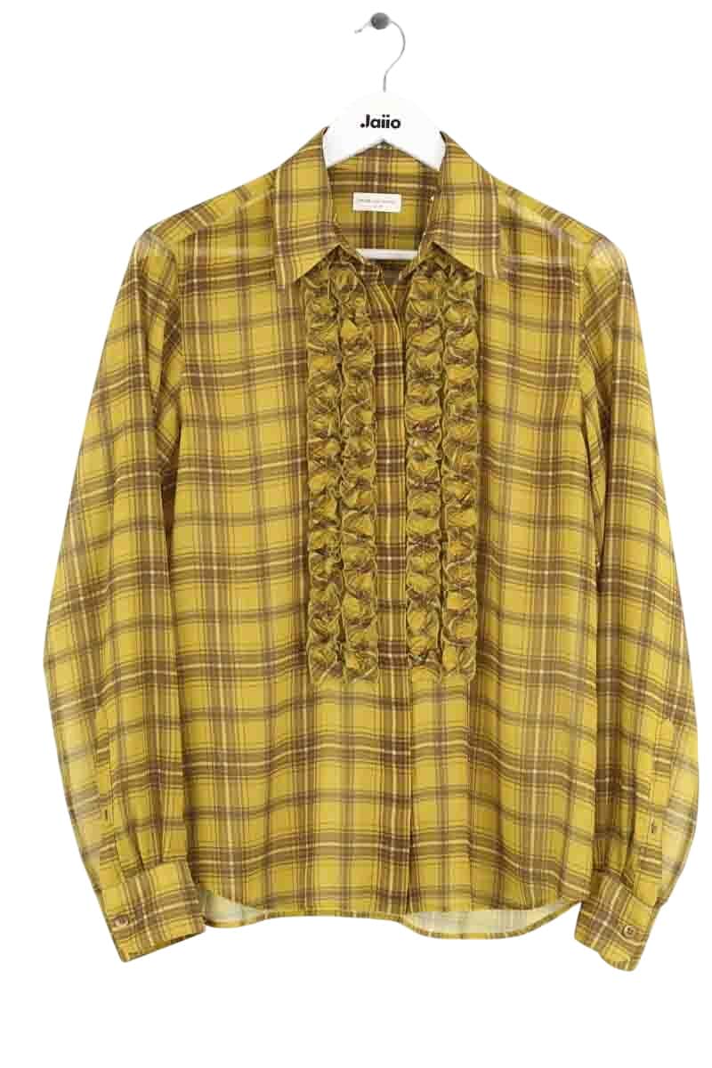 Blouse Dries Van Noten Jaune en Polyester, taille M - Seconde Main