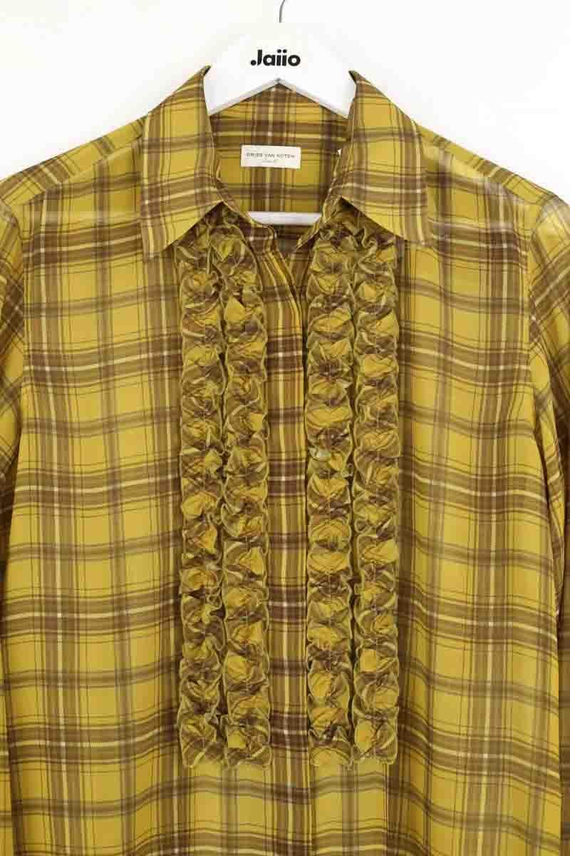 Blouse Dries Van Noten Jaune en Polyester