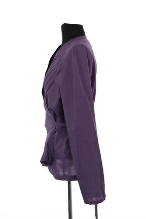 Blouse Dries Van Noten Violet en Coton