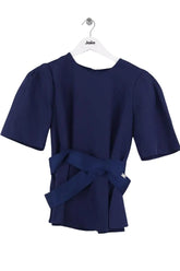 Blouse Elisabetta Franchi Marine en Synthétique, taille XS - Seconde Main
