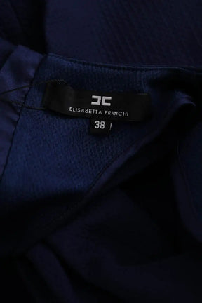 Blouse Elisabetta Franchi Marine en Synthétique
