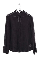 Blouse Equipment Noir en Soie, taille M - Seconde Main