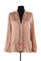Blouse Erika Cavallini Beige en Soie, taille M - Seconde Main