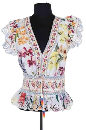 Blouse Farm Rio Multicolore en Coton, taille XS - Seconde Main