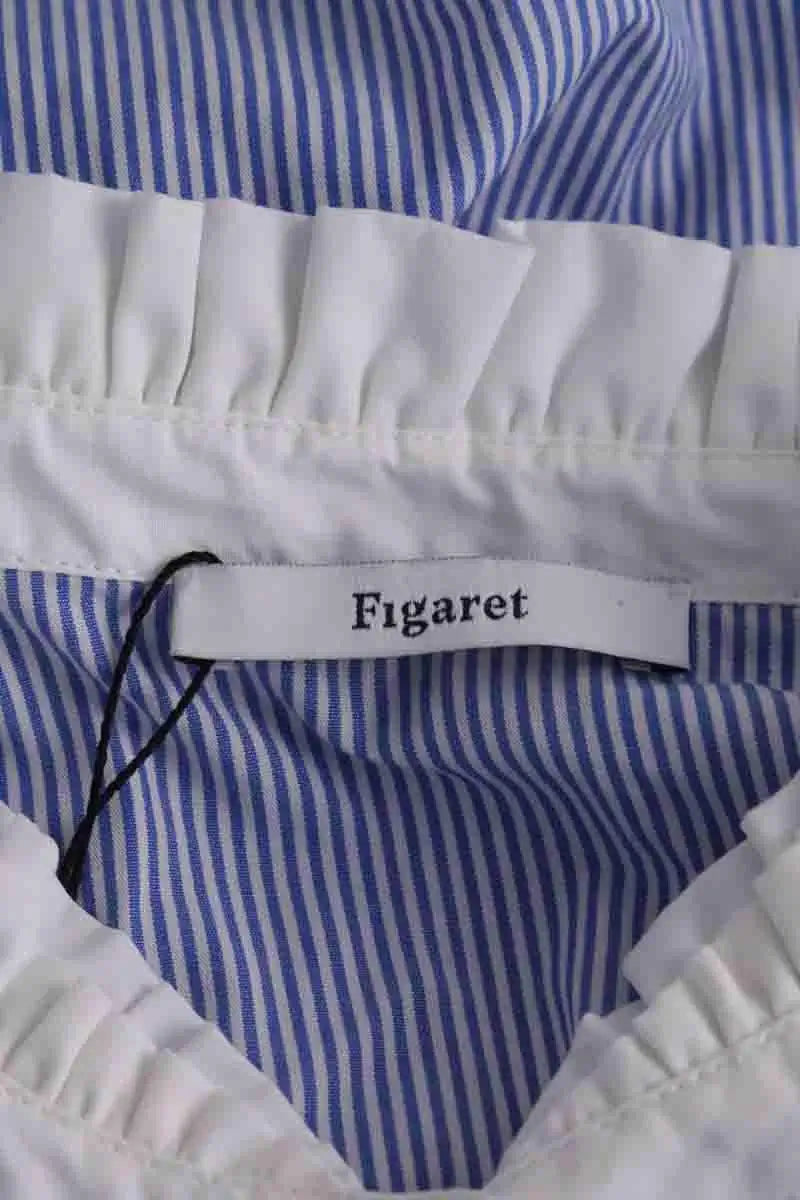 Blouse Figaret Bleu en Coton